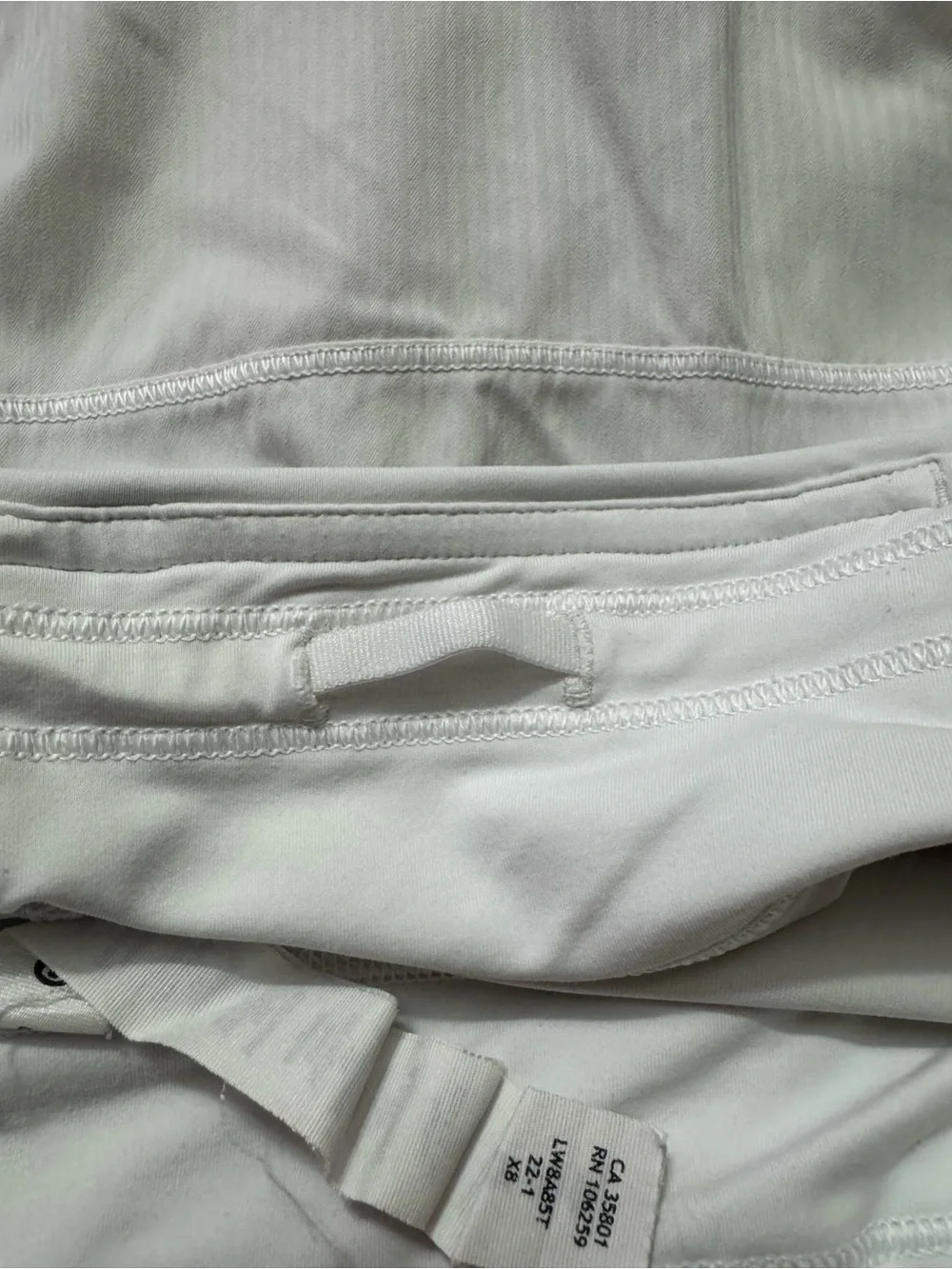 Lululemon White Pace Rival Skirt